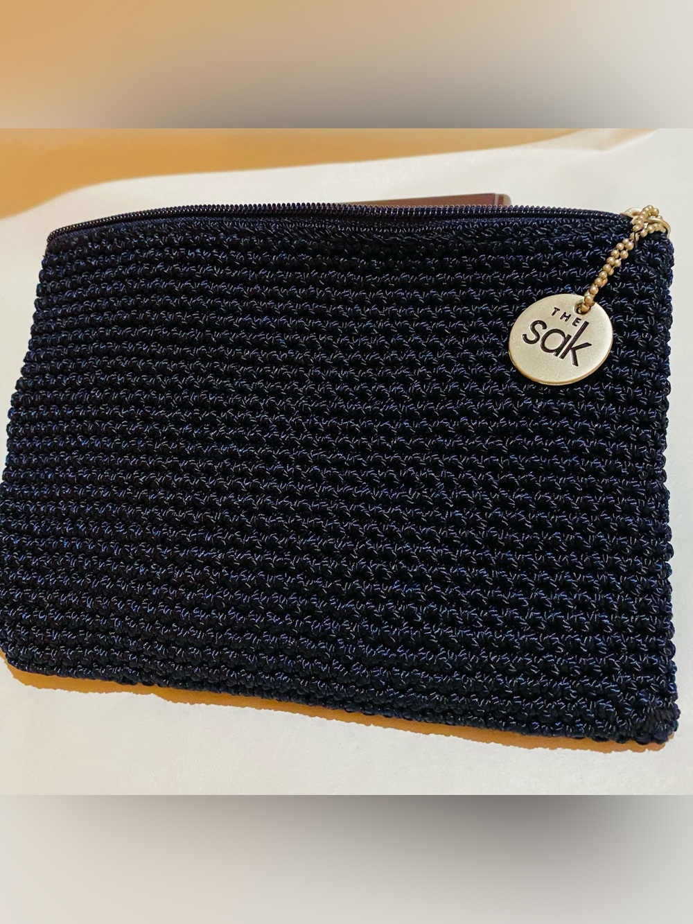 The Sak Vita Bag. NWOT, missing wrist strap. Dark midnight blue, hand woven.